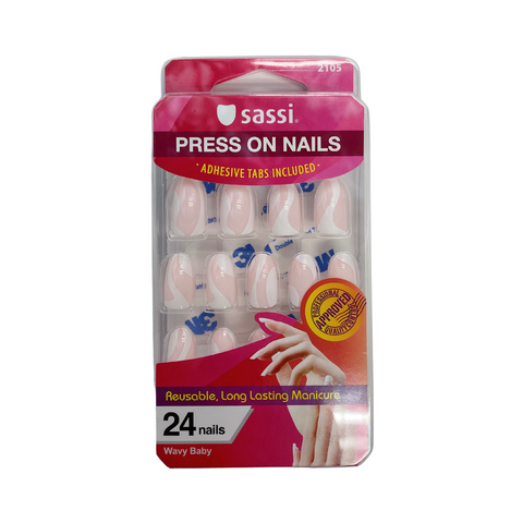 Press On Nails Wavy Baby 2105