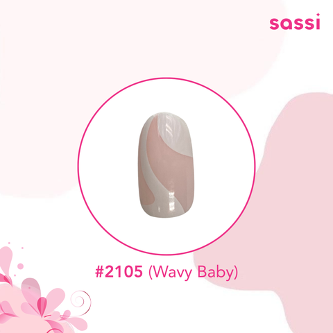 Press On Nails Wavy Baby 2105