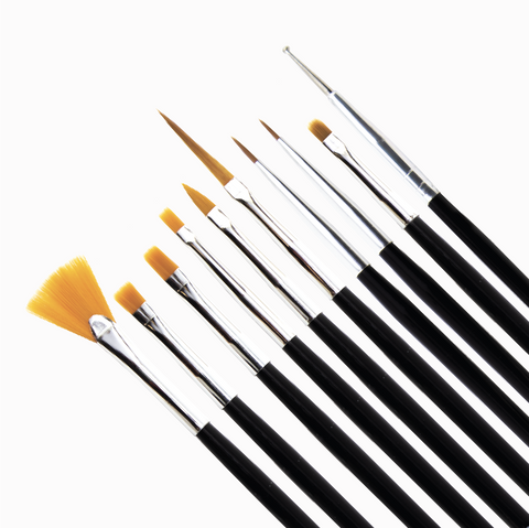 Nail Art Brush Set (10pcs)