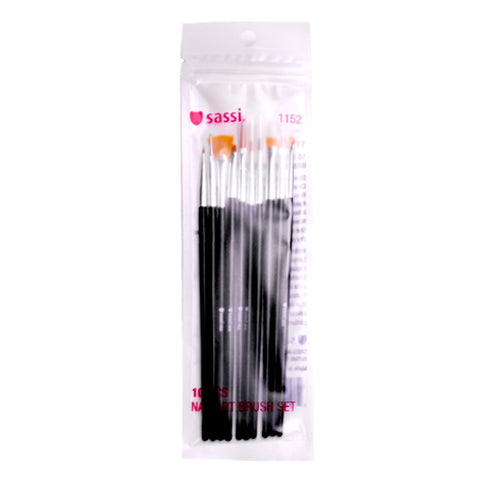 Nail Art Brush Set (10pcs)