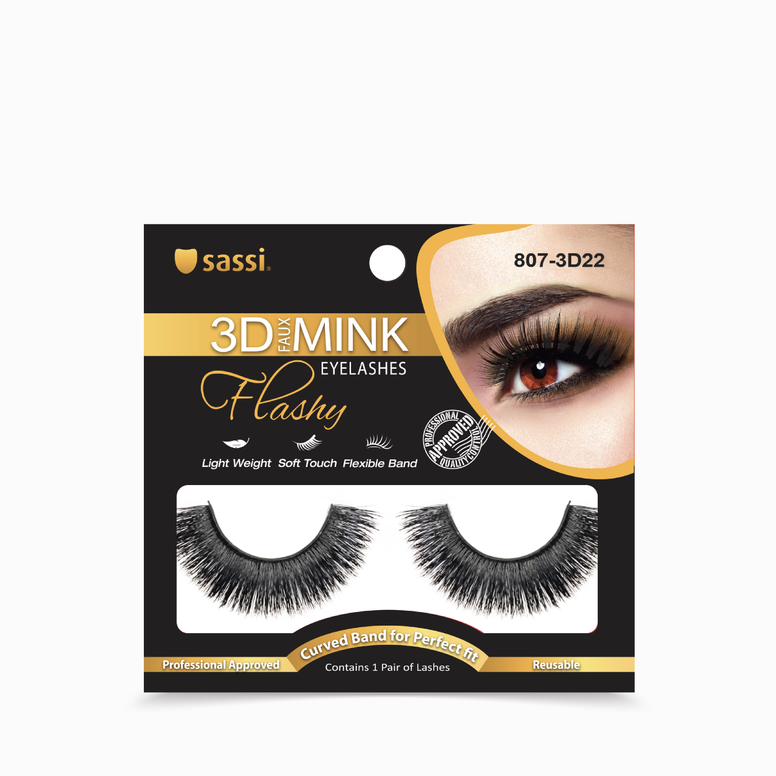 3D Faux Mink Flashy 807-3D22