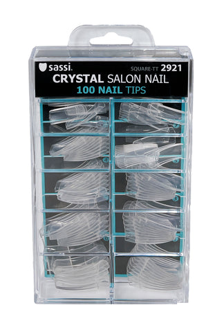 Crystal Square Traditional Tip Nail 100tips