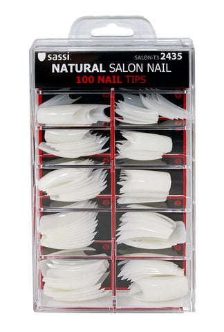 Natural Salon Tip Nail 3 100tips