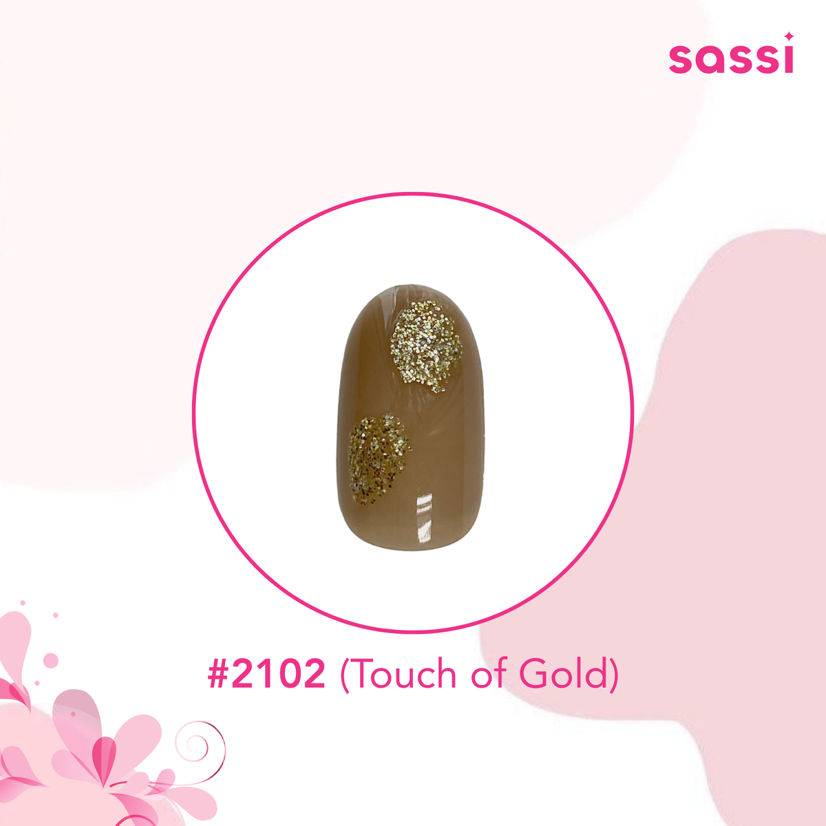 Press On Nails Touch of Gold 2102