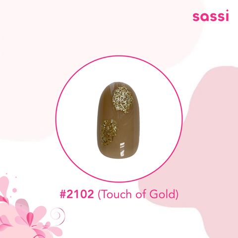 Press On Nails Touch of Gold 2102