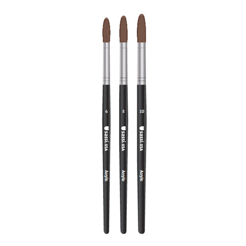 Acrylic Brush Set (3pcs)