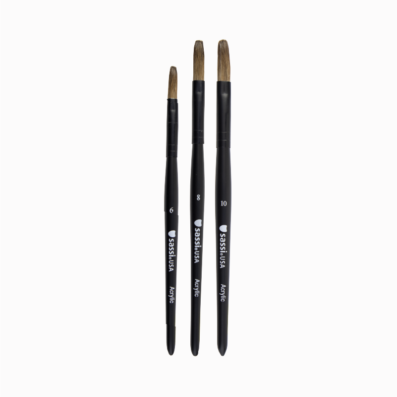 Acrylic Brush Set (3pcs)