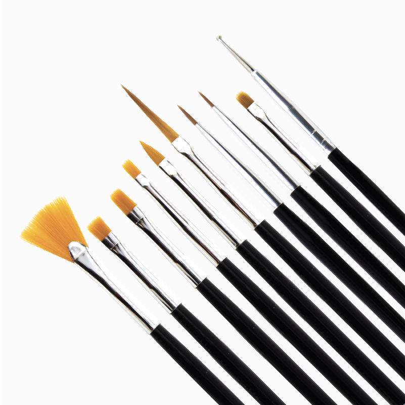 Nail Art Brush Set (10pcs) –