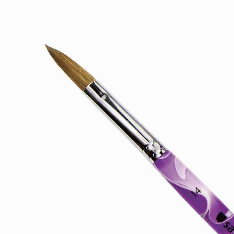 100% Pure Kolinsky Sable Brush #14