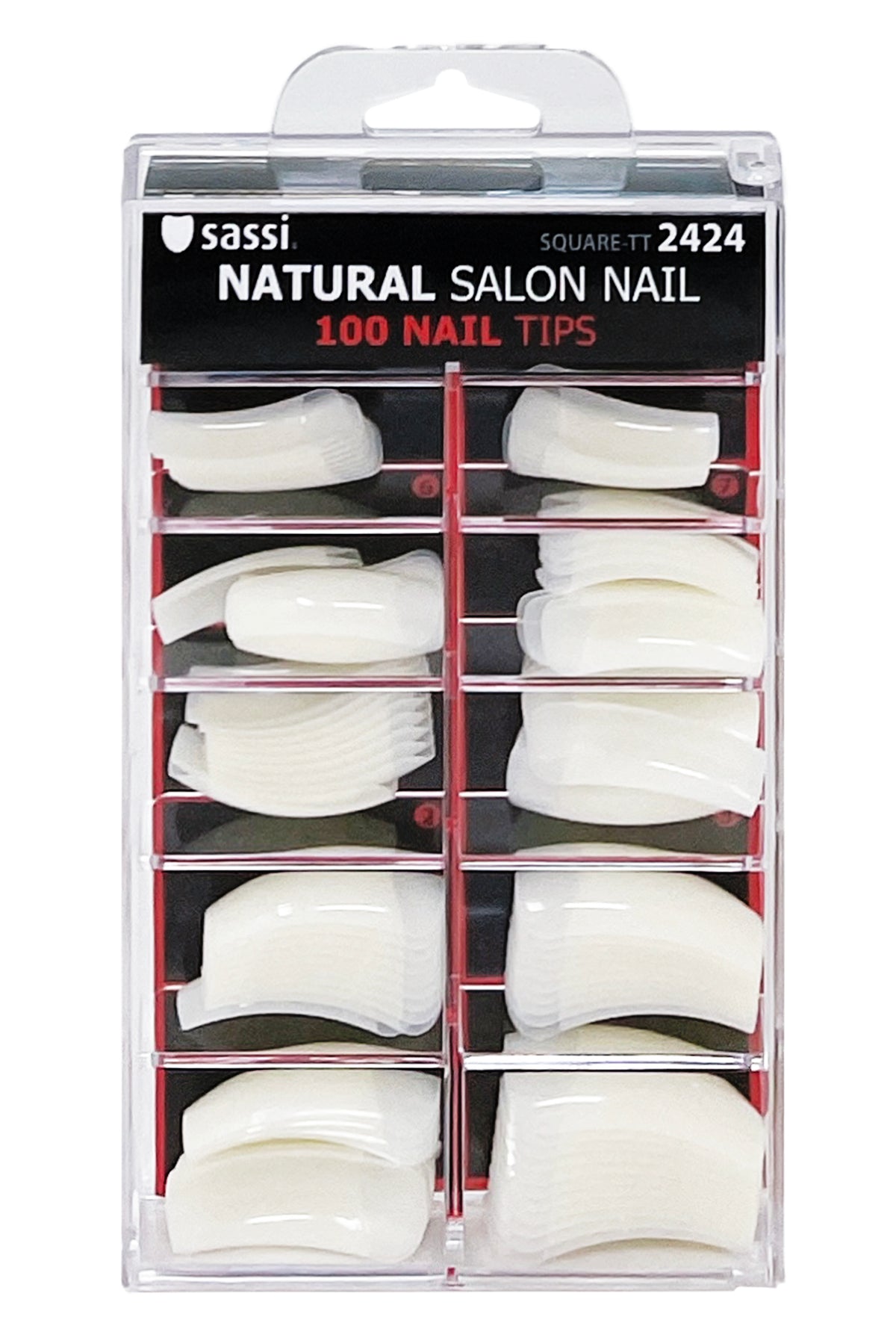 Natural Square Traditional Tip Nail 100tips