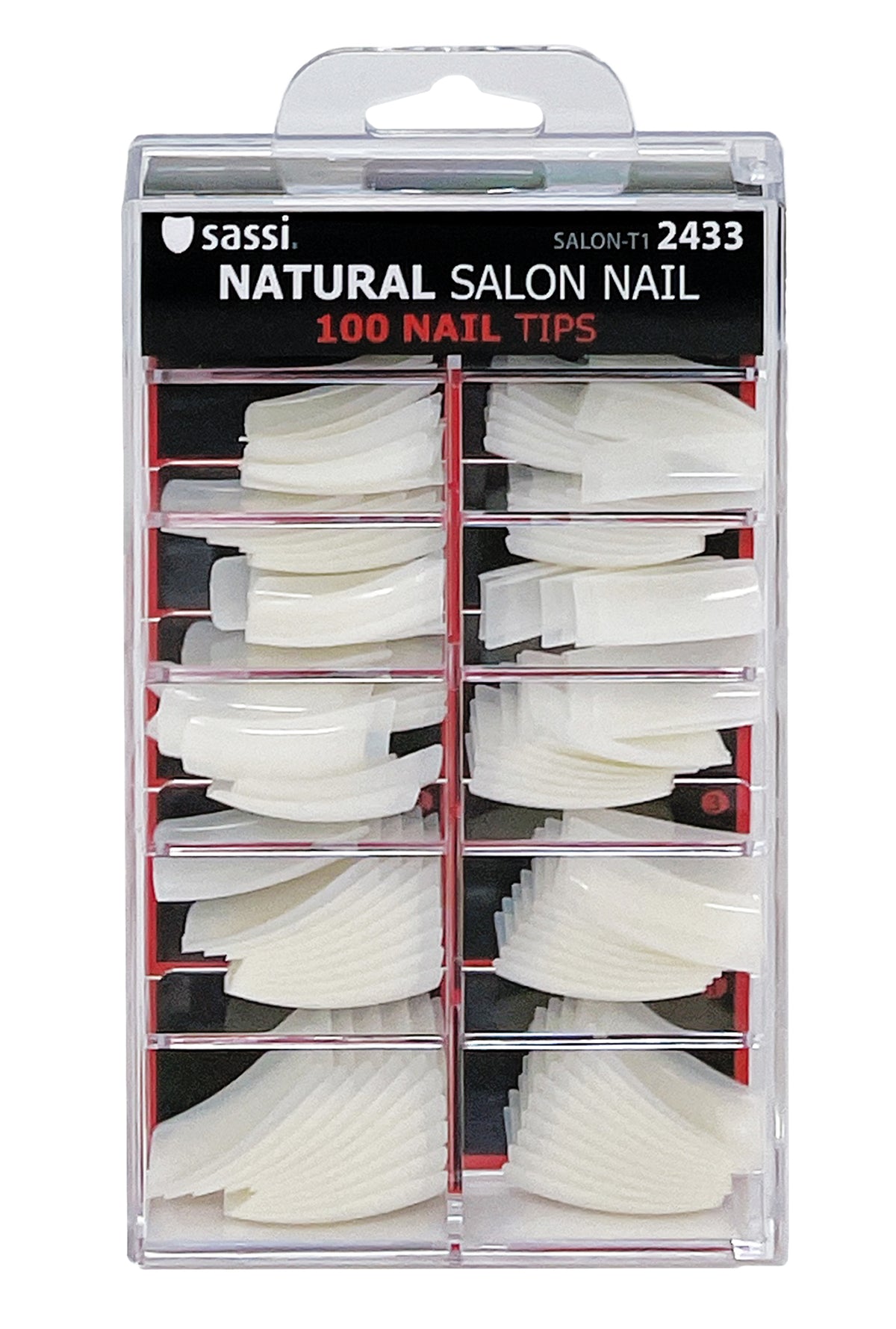 Natural Salon Tip Nail 100tips