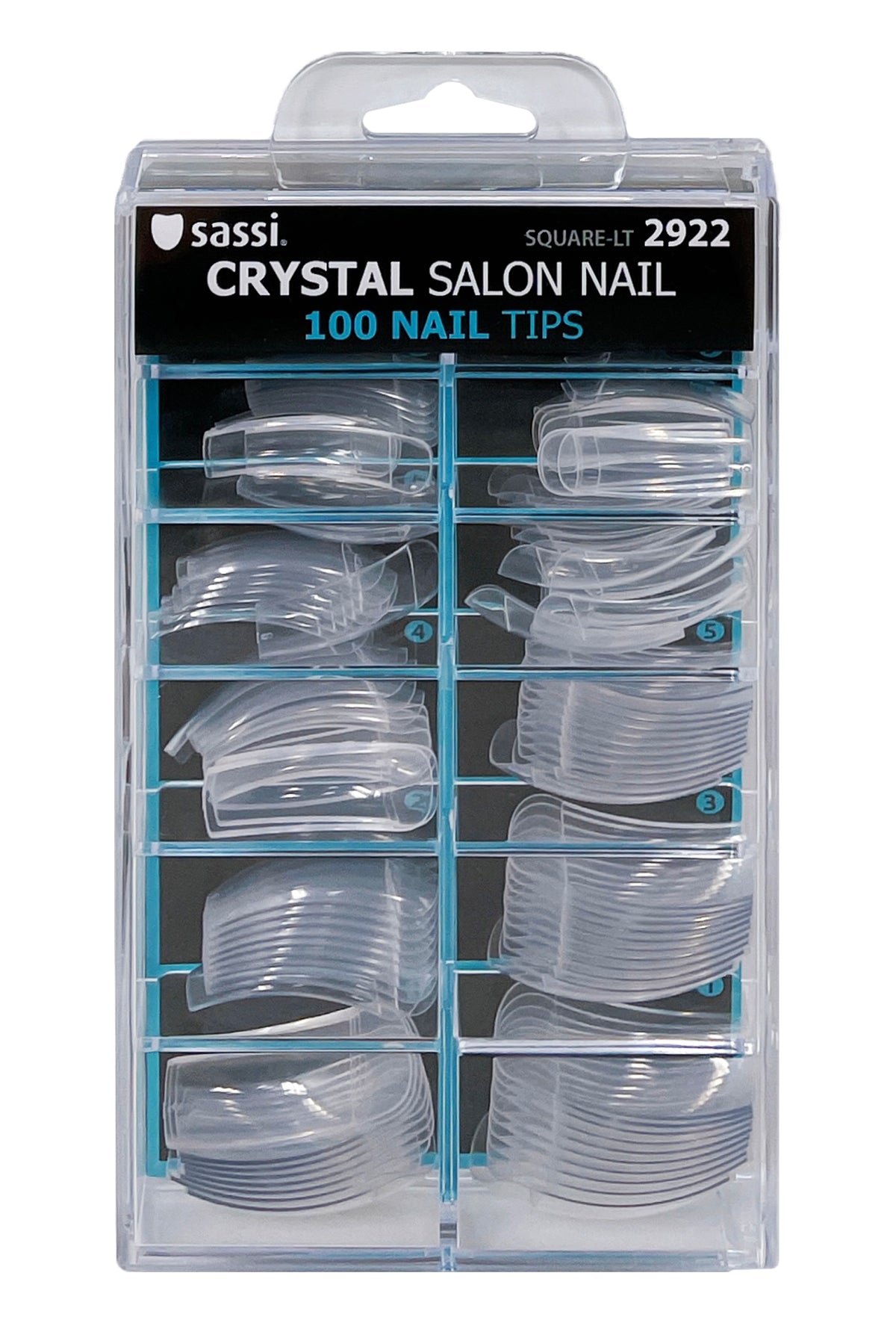 Crystal Large Square Tip Nail 100tips