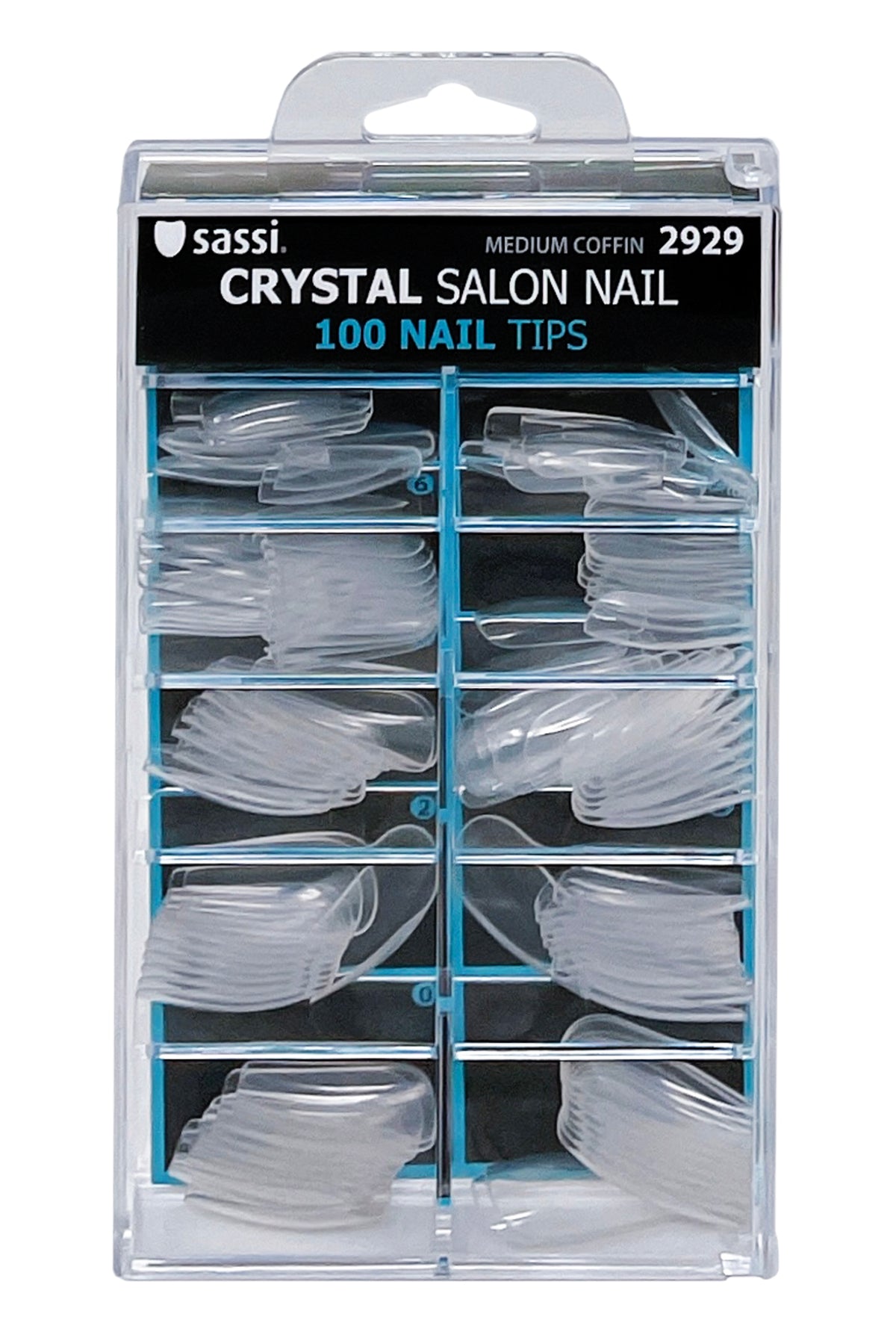Crystal Medium Coffin (Ballerina) Tip Nail 100tips