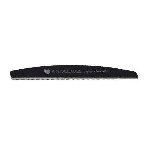 Black Half Moon Emery Board 240/240