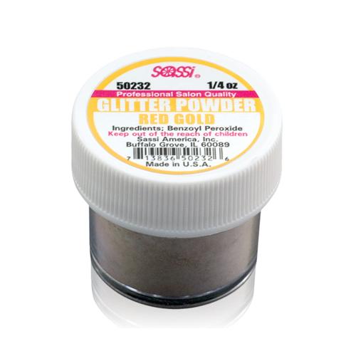 Dip & Acrylic GLITTER Powder - Red Gold
