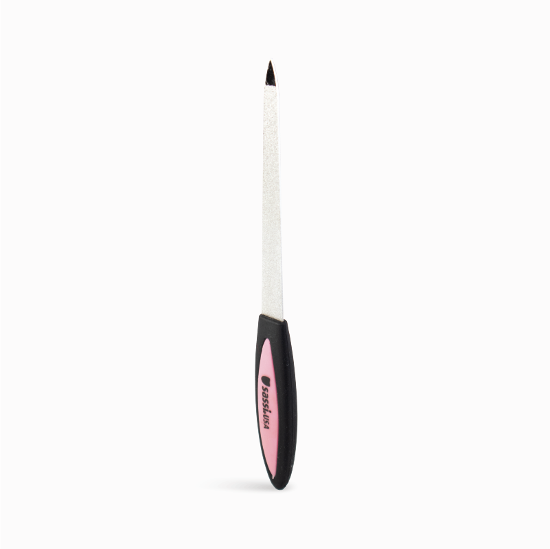 [BLISTER ITEM] 6" Sapphire File W/ Rubber Handle