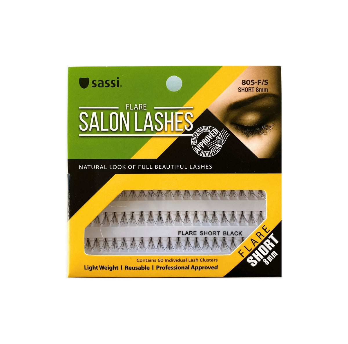 Salon Flare Lashes 8MM Short