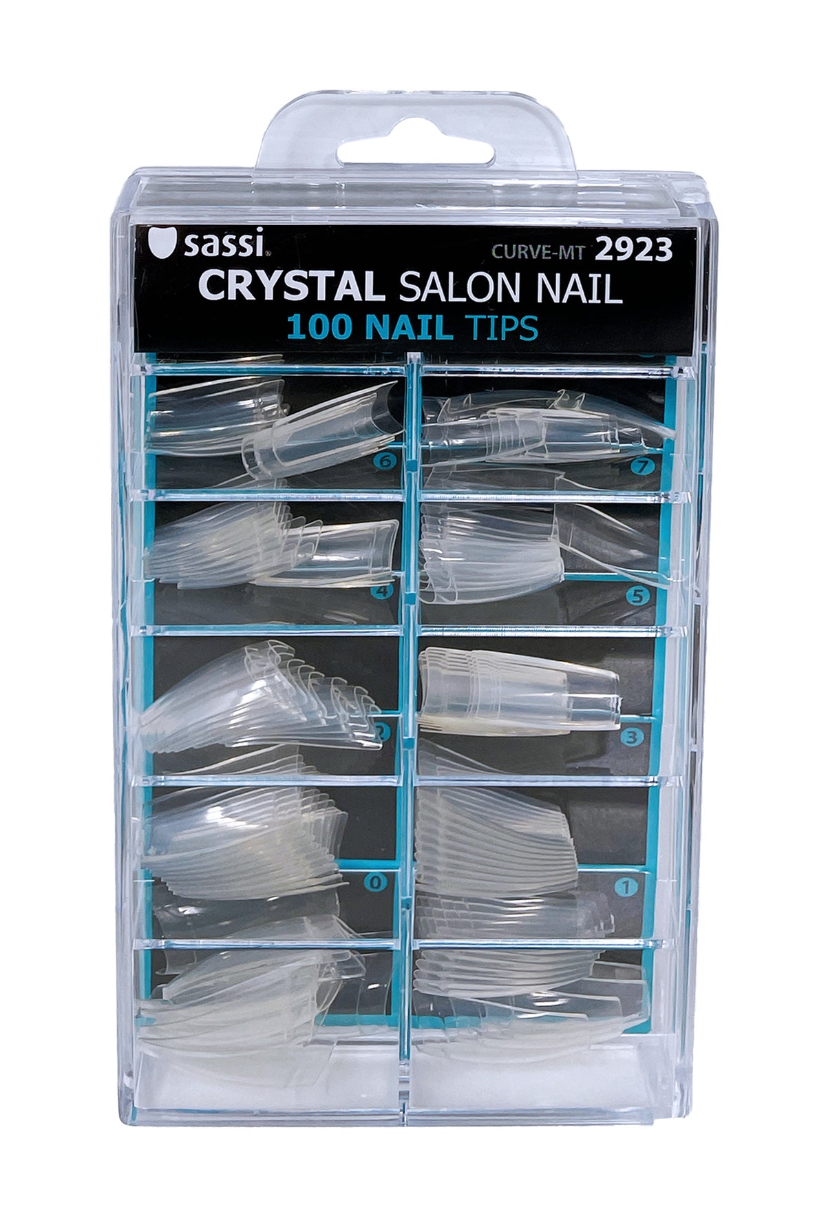 Crystal Medium Curve Tip Nail 100tips
