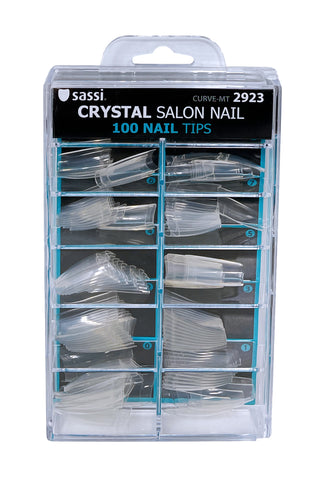 Crystal Medium Curve Tip Nail 100tips