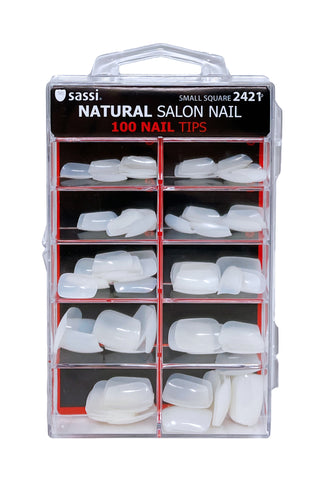 Natural Small Square Full Cover Nail 100tips