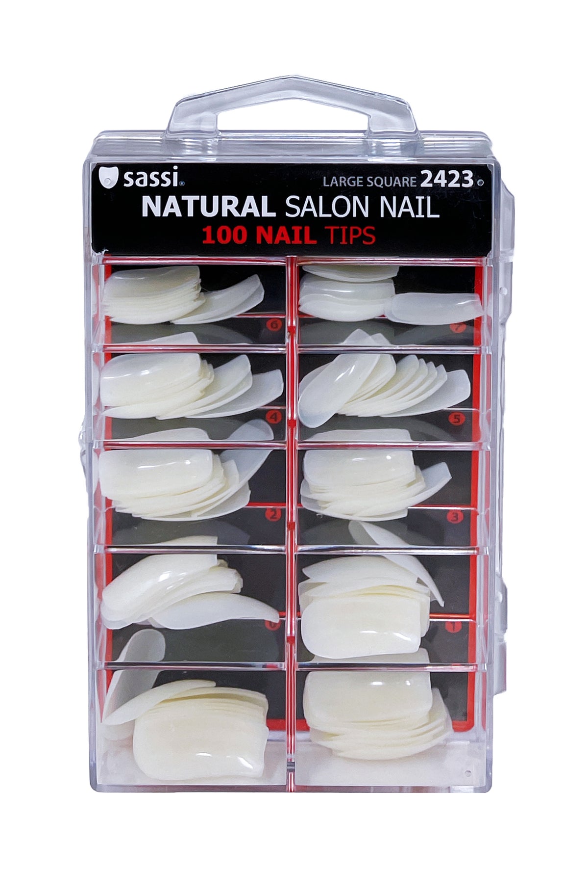Natural Large Square Full Cover Nail 100tips