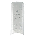 Transparent Glitter Silver 100tips