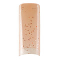 Transparent Glitter Peach 100tips